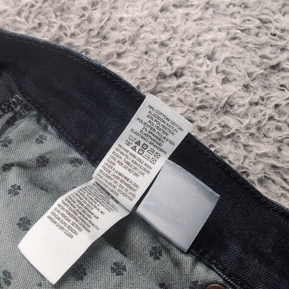 Lucky Brand Jeans Women 12 Blue Brooke Crop Denim Stretch Normcore Distressed - Picture 5 of 10